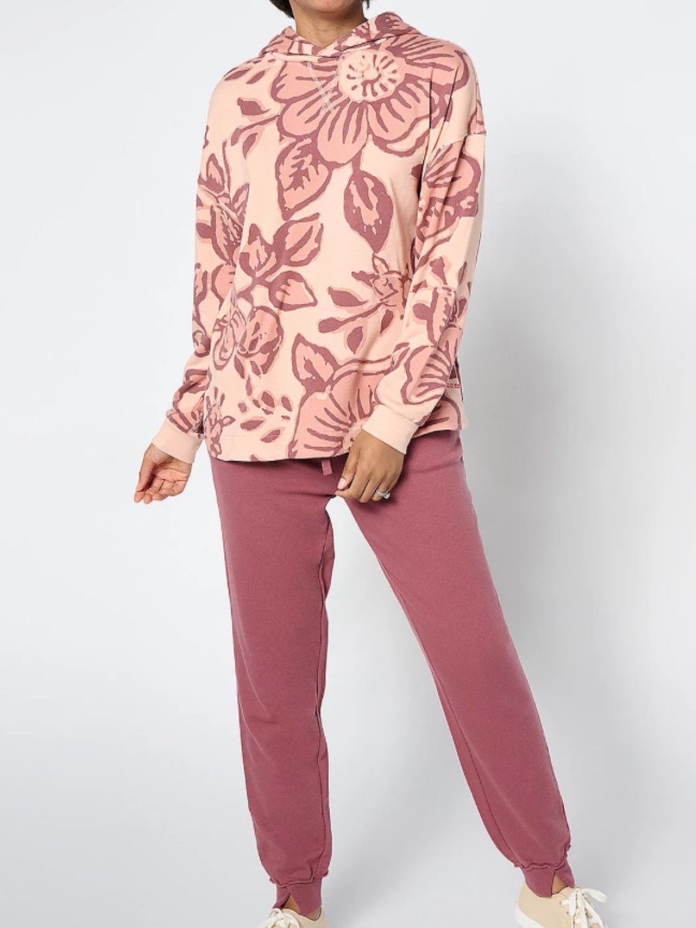 Peace Love World Mauve/Pink hoodie and Jogger SET